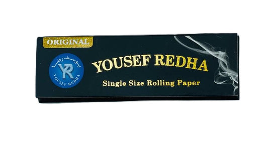 Yousef Redha Rolling Paper – Single Wide (Brown)