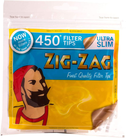 Zig Zag Ultra Slim Filters - Bag 450 Tips