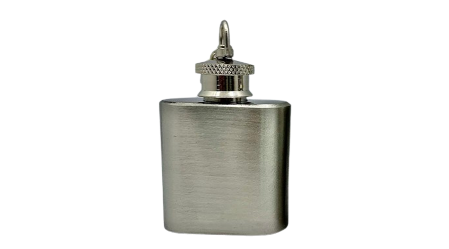 Empty Steel Square Bottle 50ml