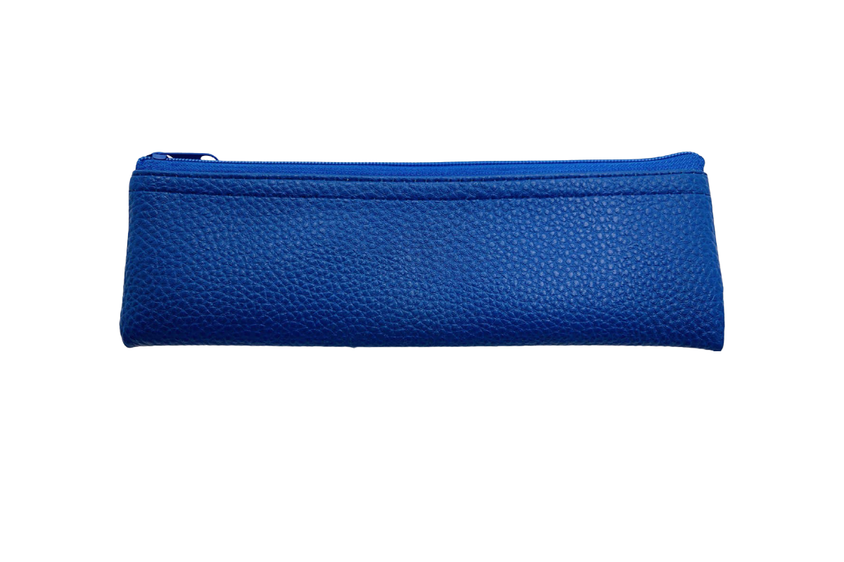 PU Leather Blue Pouch Simple