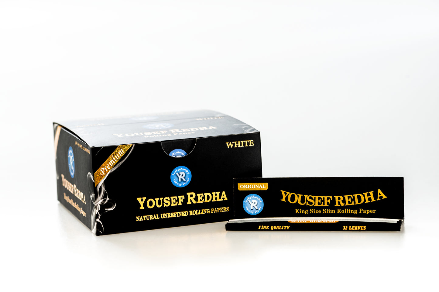 YR King Size Slim Rolling Paper - white