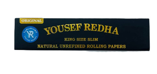 Yousef Redha Rolling Paper with Tips – King Size Slim (White)